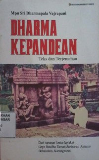 Image of Dharma Kepandean : teks dan terjemahan